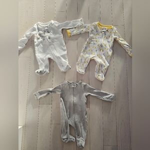Adorable Baby Unisex Footie Pajama Bundle (3-Pack) - Simple Joys By Carter's